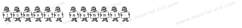 Zombie Mummy字体转换